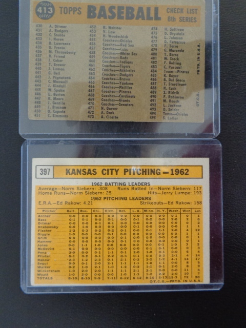 lot 79 image: Pair Of Vintage Kansas City Athletic Team Baseball Cards