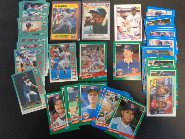 lot 87 image: Kirby Puckett Baseball Cards w Post Cereal & Jimmy Dean Signature Edition
