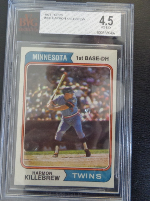 lot 89 image: Graded Slabbed 1974 Topps Harmon Killebrew Baseball Card