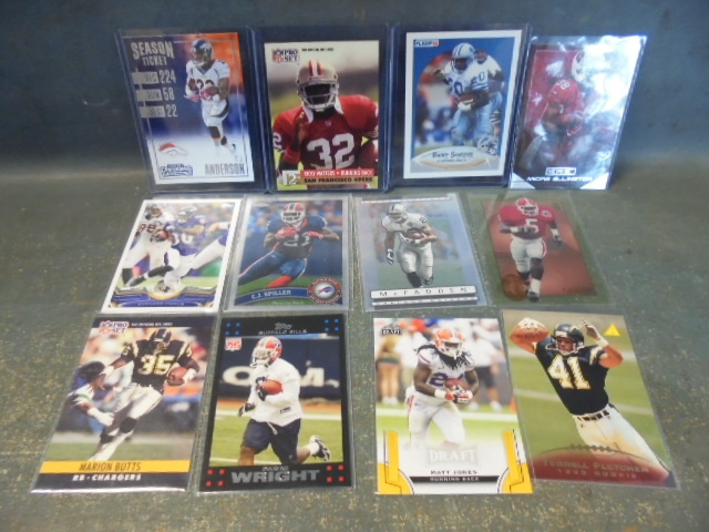 lot 7 image: 1990 Barry Sander Rookie and More Standard Running Back Rookie Cards