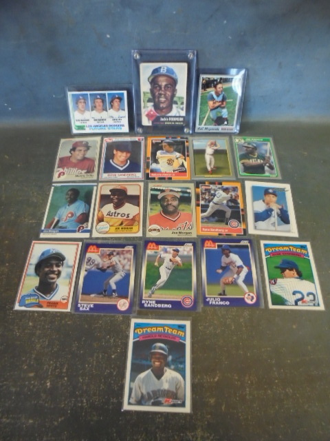 lot 10 image: 1953 Jackie Robinson Card and More 2nd Baseman Cards with George Brett