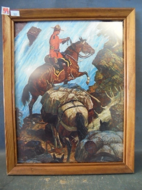 lot 59 image: Canadian Mountie Print