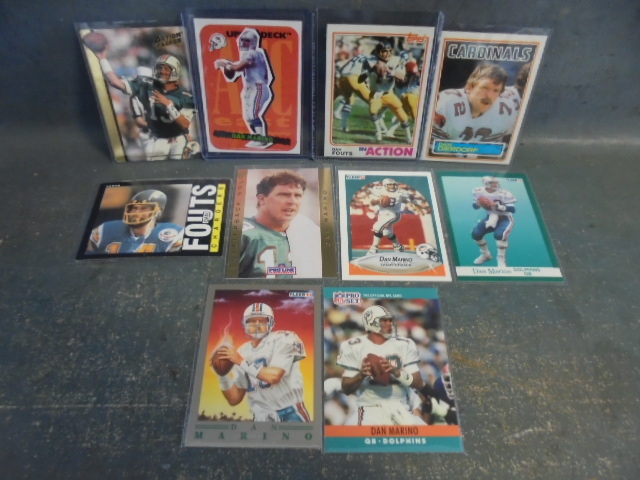 lot 102 image: Dan Marino, Dan Fouts and Dan Dierdorf Football Cards