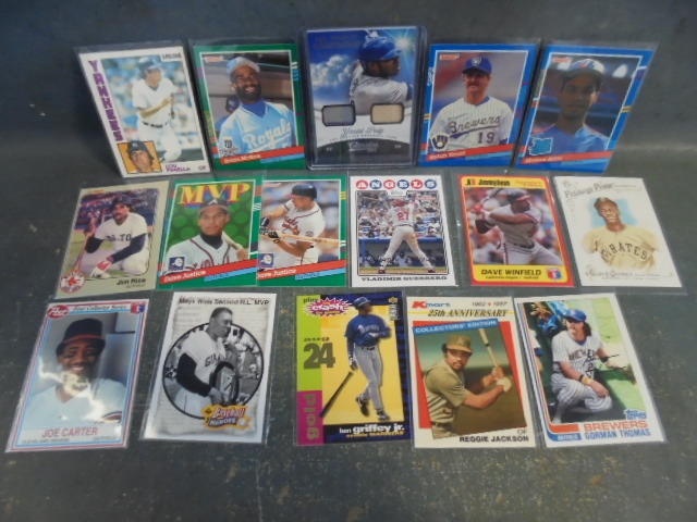 lot 103 image: Yasiel Puig Game Used Jersey & Bat Card, Rookies and Vintage Baseball Cards