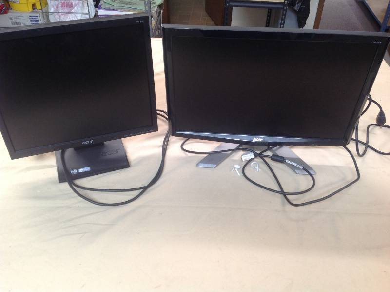 Two Monitors - Acer Brand - 17 and a 20 inch