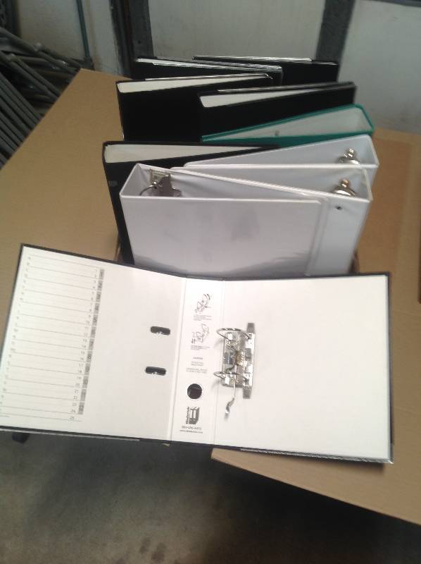 10 Binders- Black, White and Green