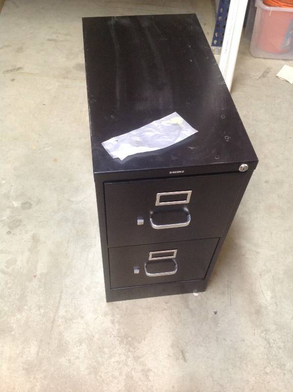 Hon - Two Drawer Filing Cabinet - With Key