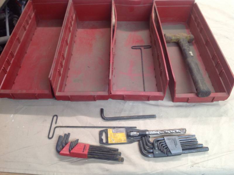 3 bins and tools