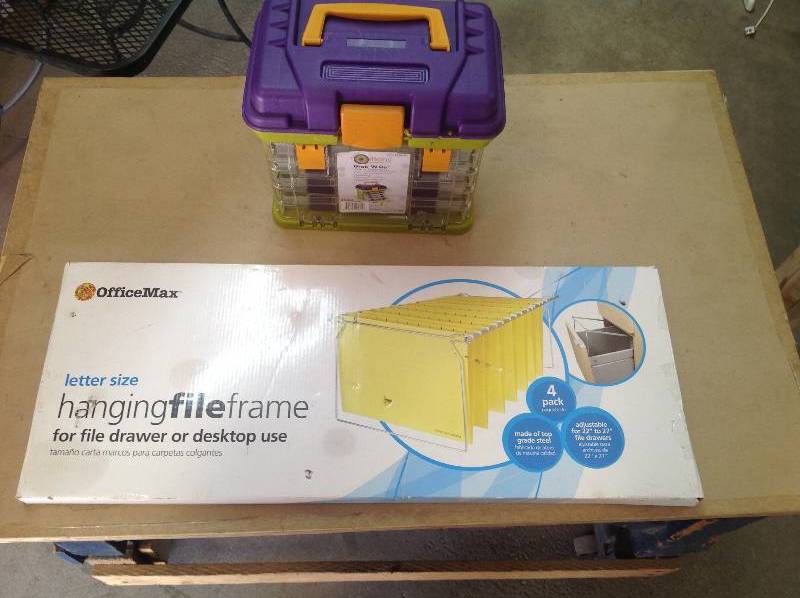 NEW- Hanging File Frame Desk Top - To-Go Storage container