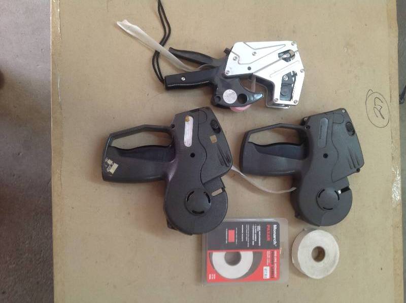 Three - Retail Price Guns - With Extra Tape