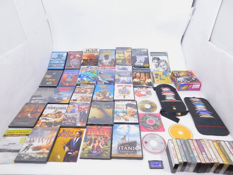 lot 29 image: DVDs, CDs, Cassettes