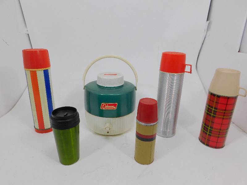 lot 85 image: Lot of Vintage Thermoses