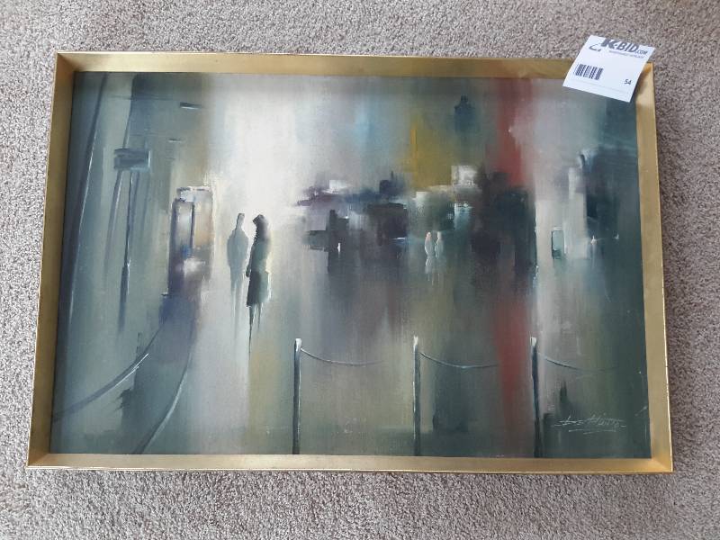 lot 54 image: Reflection Painting on Canvas..
