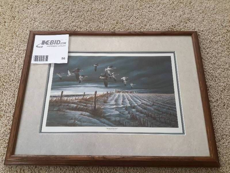 lot 56 image: Winter Scene, by Terry Redlin