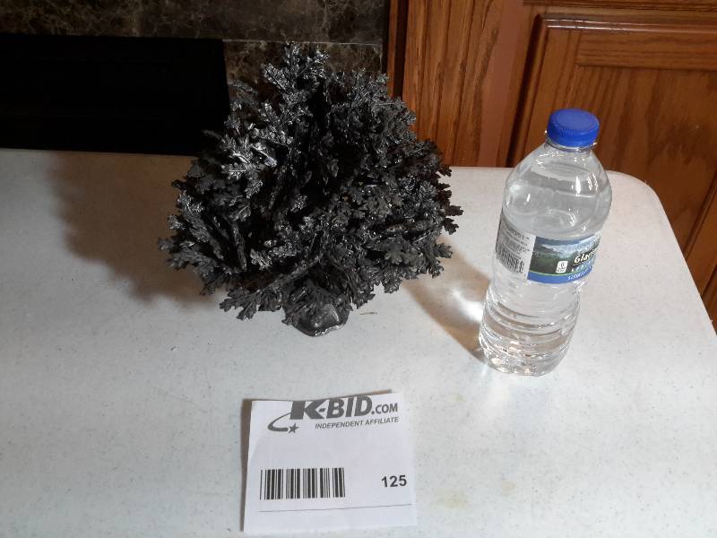 lot 125 image: Nice Decorative PEWTER, Tree.  Heavy.
