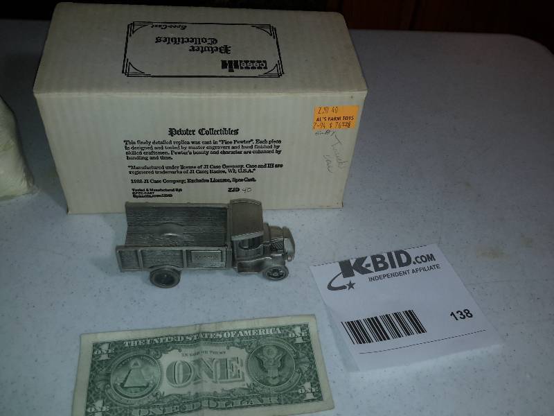 lot 138 image: PEWTER Collectibles JI Case Truck