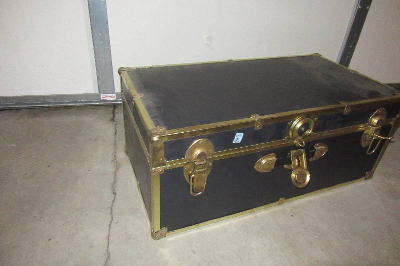 lot 212 image: Hardboard Trunk as shown.