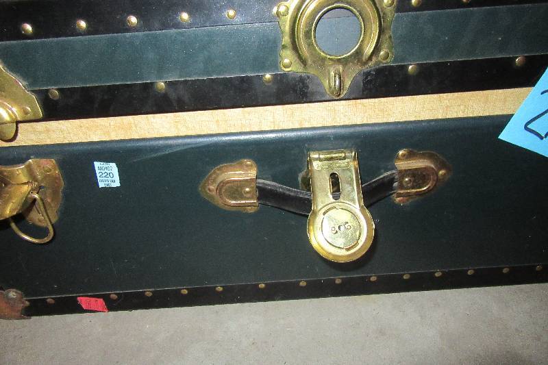 lot 214 image: Hardboard Trunk as shown.