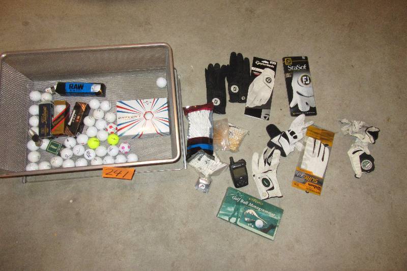 lot 241 image: Large lot of Golf Accessories as shown..