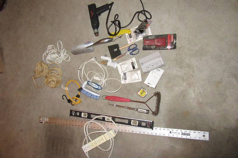 lot 219 image: Misc. Tools and Garage items as pictured.. Look at closeups