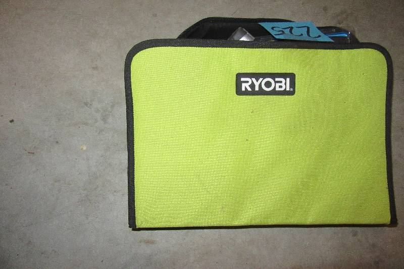 lot 225 image: Ryobi, 12 V Cordless Drill and charger.. Includes bits as shown
