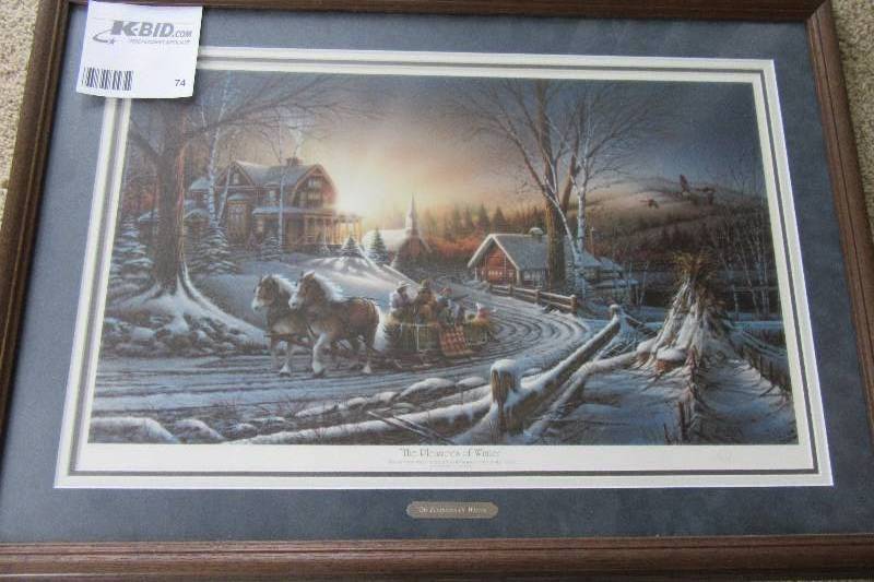 lot 74 image: The Pleasures of Winter by Terry Redlin