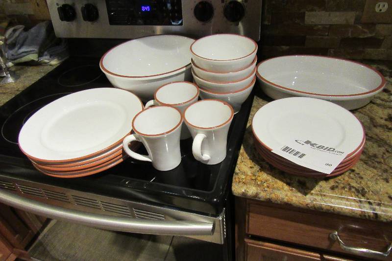 lot 90 image: Sur La Table Dishes..