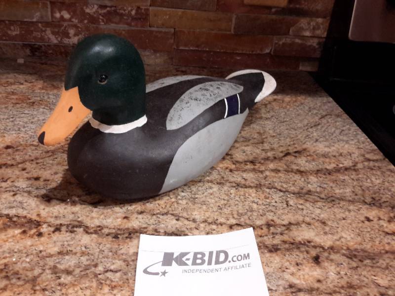 lot 92 image: Mallard Drake,by Henry Chauvin, Raceland LA