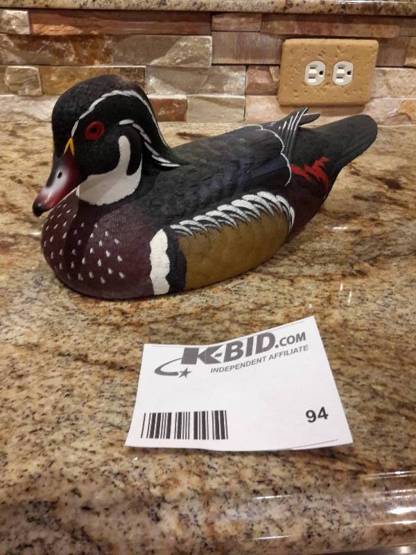 lot 94 image: Wood Duck by Jules A Bouillet,  Handcrafted Ltd Ed.  33473500