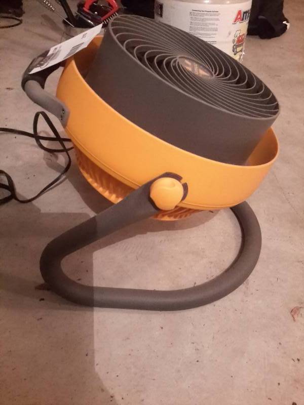 lot 210 image: Vornado, floor level fan.. Works well
