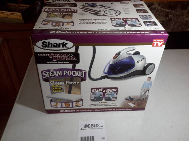 lot 158 image: Shark, Ultra Steam and Blaster Looks like it hasnt been taken out of box