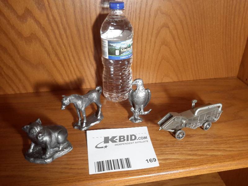 lot 169 image: Misc. Pewter characters..