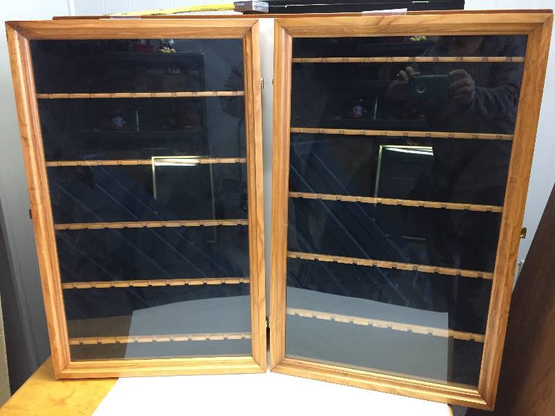 lot 45 image: Wooden Display Cases - Spoon Racks