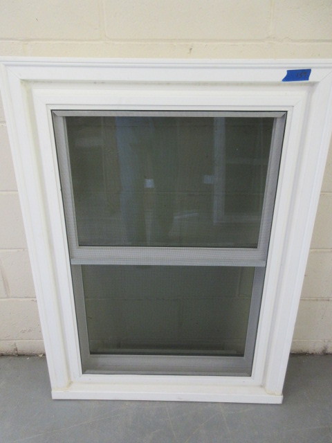 lot 159 image: ALMOST NEW DOUBLE HUNG WINDOW