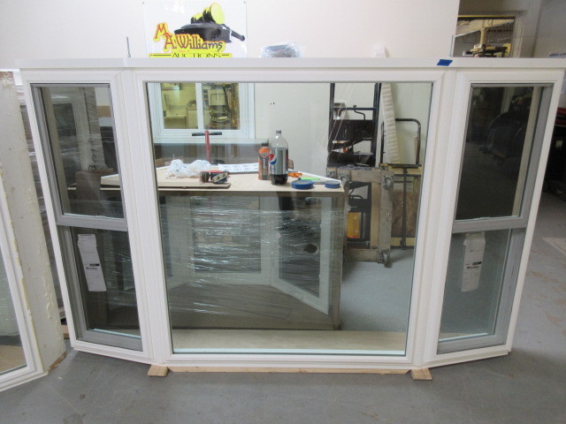 lot 214 image: NEW THREE LITE BAY WINDOW WITH DOUBLE HUNGS