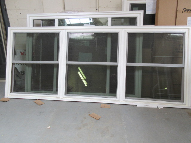 lot 237 image: NEW TRIPLE DOUBLE HUNG WINDOW WITH TRIM KIT