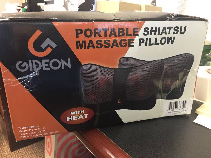 lot 29 image: Gideon Shiatsu Deep Kneading Massage Pillow