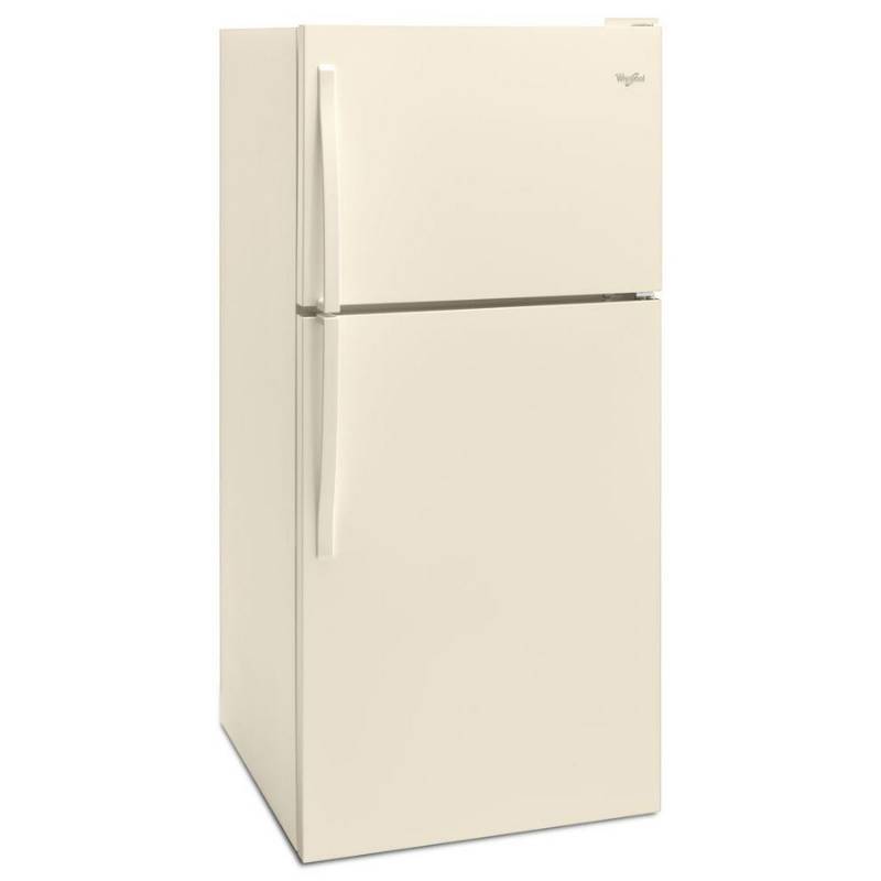 lot 7 image: BRAND NEW - WITH WARRANTY - Whirlpool MODEL # (WRT108FZDT) - Whirlpool 30-Inch Wide Top Freezer Refrigerator - 18 cu. ft. WRT108FZDT - Biscuit - MSRP $ 699.99