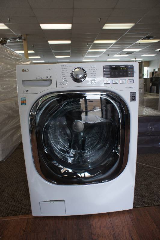 lot 11 image: NEW SCRATCH AND DENT - LG MODEL # (WM4370HWA) - Front-Loading Washer - White - MSRP $ 1099.99 - TESTED WORKS