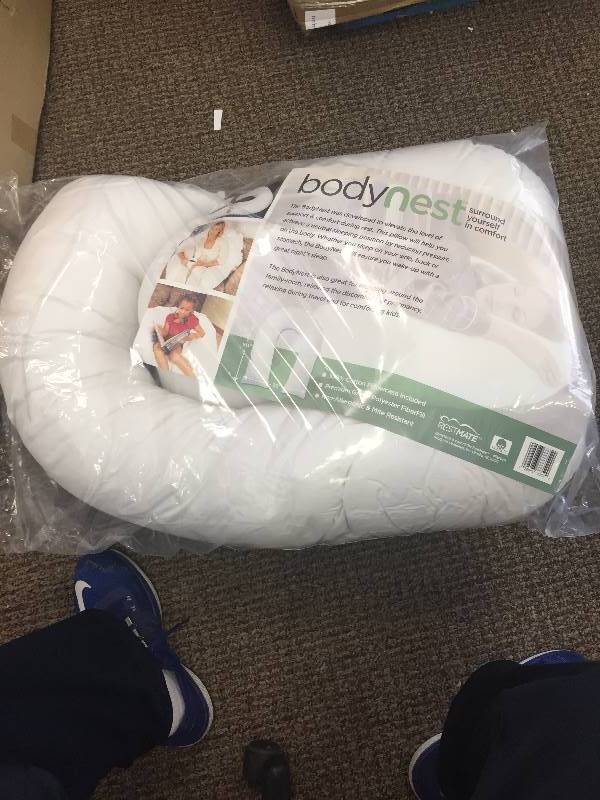 lot 24 image: New BodyNest Body Pillow & Pillowcase