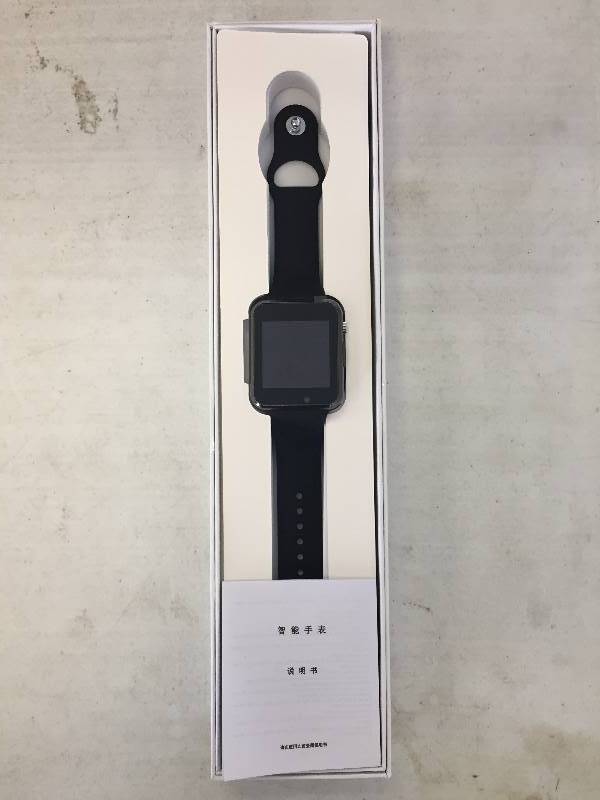 lot 44 image: BRAND NEW BSWG10 Bluetooth Smart Wrist Watch With Camera (BLACK)