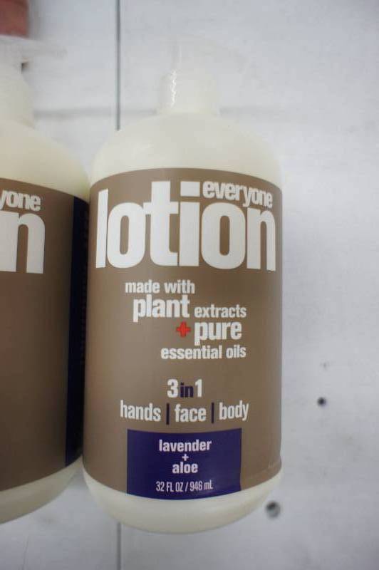 lot 61 image: lot of 2 everyone lotion bottles