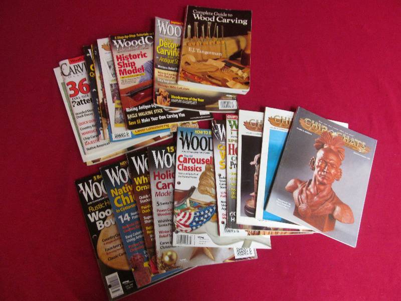 wood carving books ,magazines