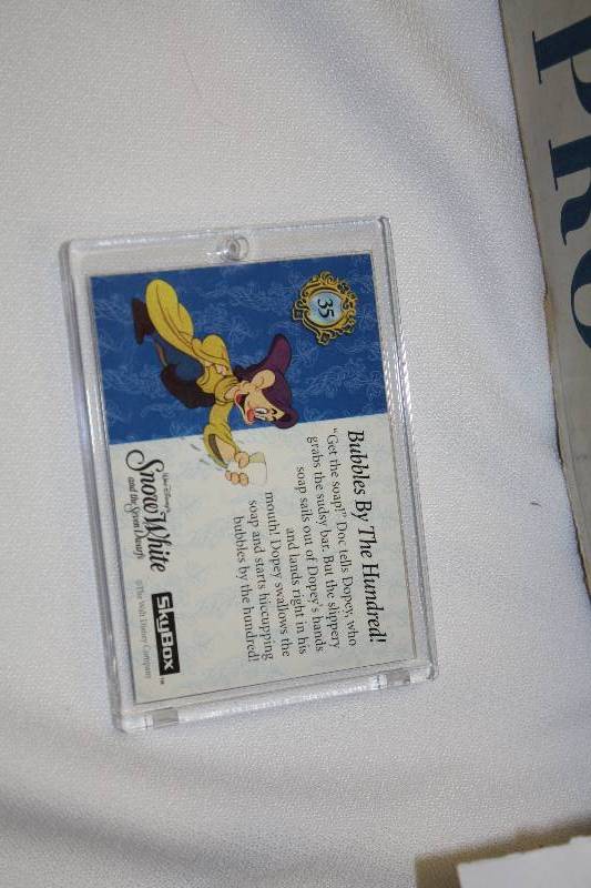 lot 13 image: Eighty Eight Snow White trading cards
