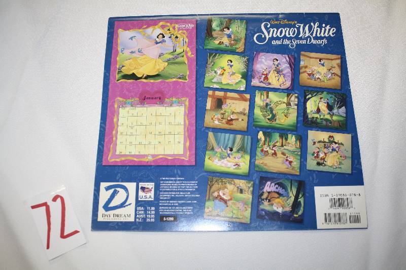 lot 72 image: 1995 Snow White Calander