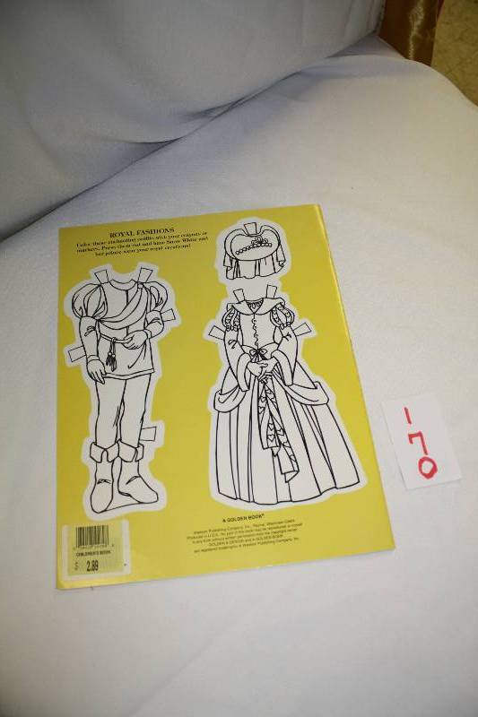 lot 170 image: Snow White and Prince Charming Paper Dolls