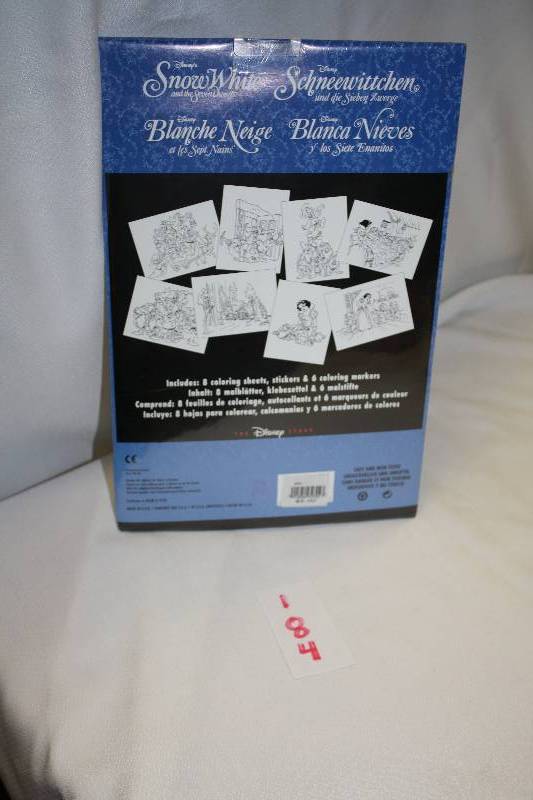 lot 184 image: Snow White Coloring Sheets and activity set