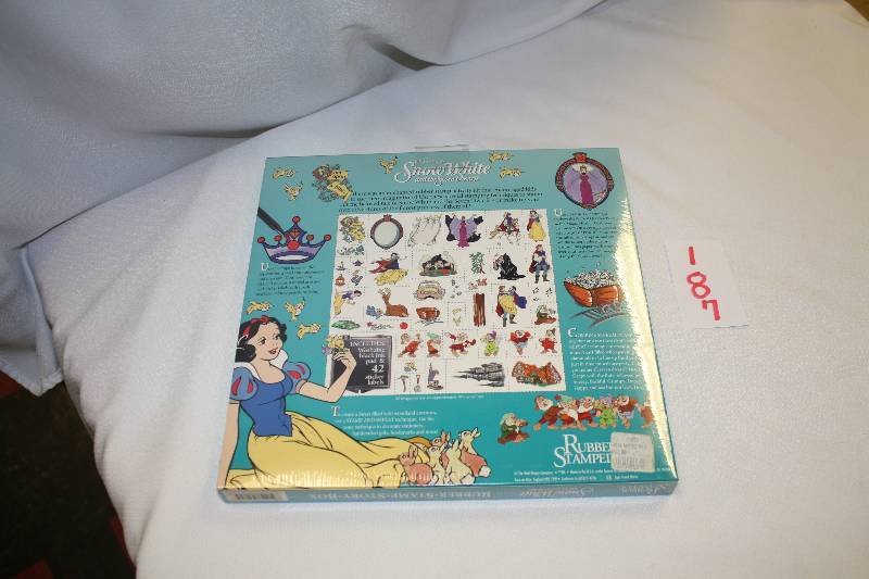 lot 187 image: Snow White Rubber Stamp Story Box