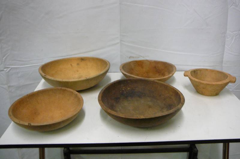 lot 22 image: Hand Made Wooden Bowls
