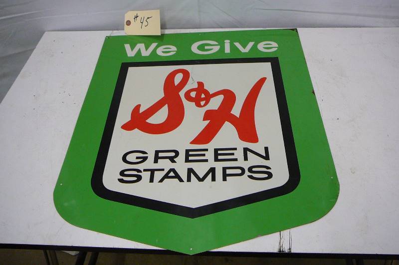 lot 45 image: S & H Green Stamp Sign